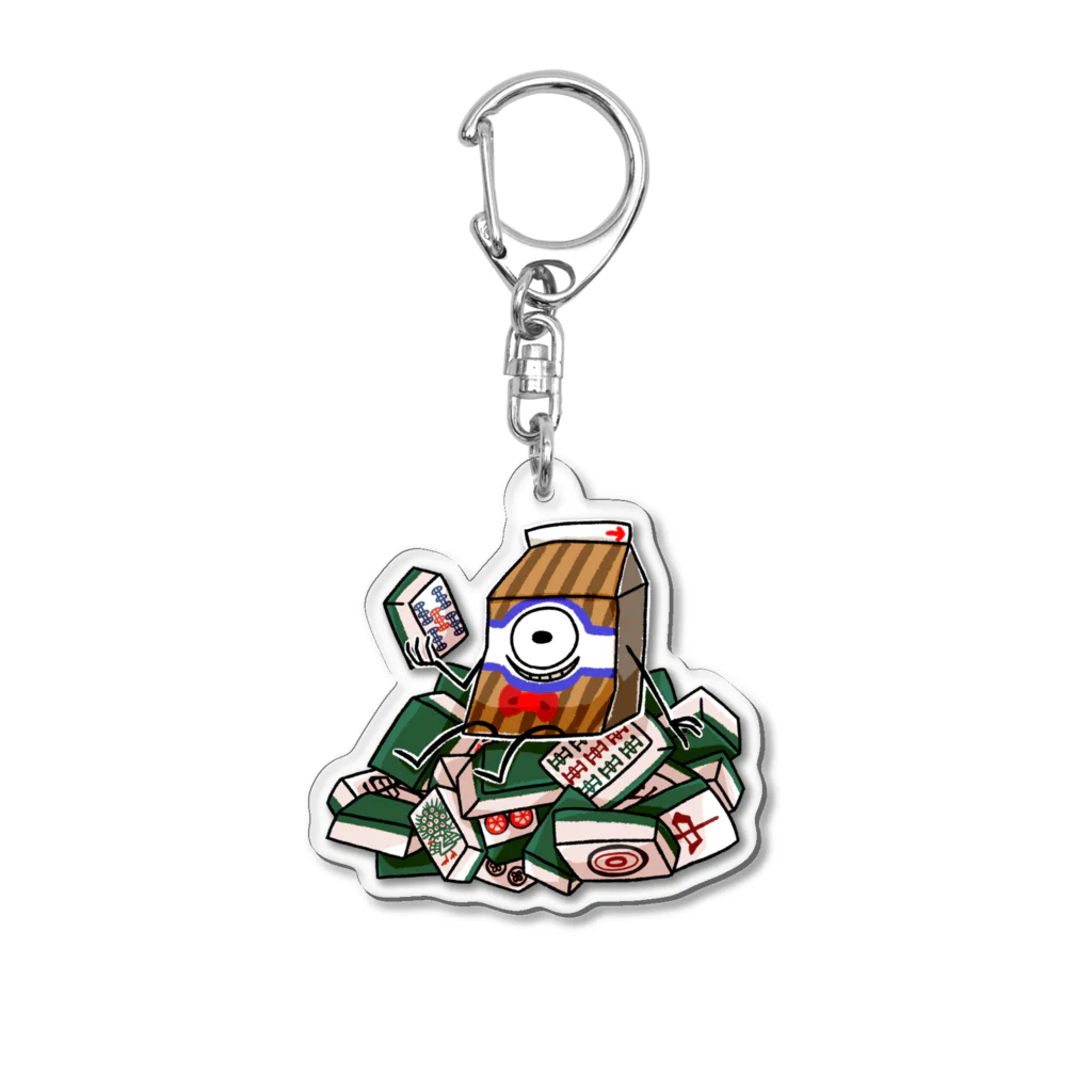 さび抜きおむらいすし亭の麻雀王者　かふぇおーれ・もんすたー Acrylic Key Chain