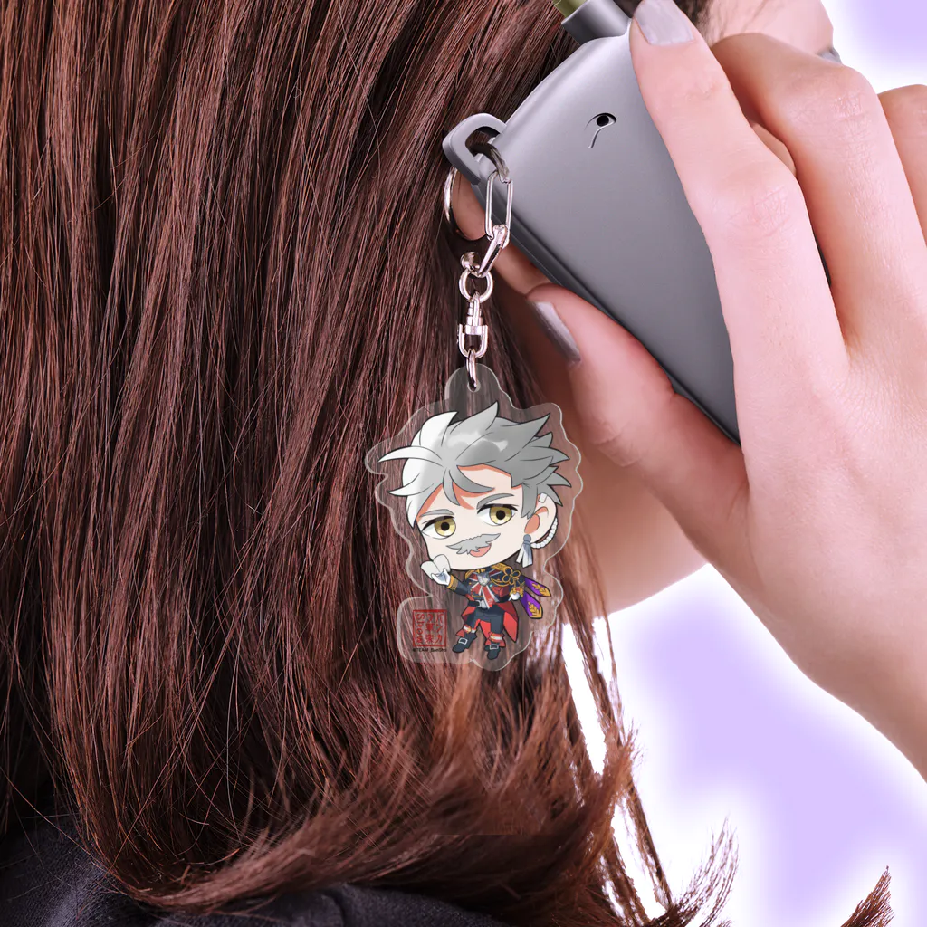 ミッカゴグッズ公式のちびキャラ〜狼〜 Acrylic Key Chain