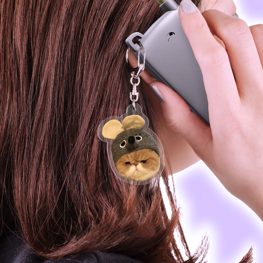 エキゾねこのこたつのエキゾねこのこたつ(猫なのにネズミ) Acrylic Key Chain