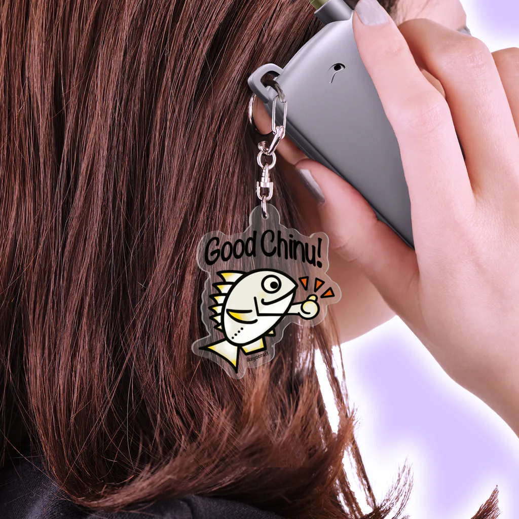 ikeyocraft のグッチヌ　キビレ Acrylic Key Chain