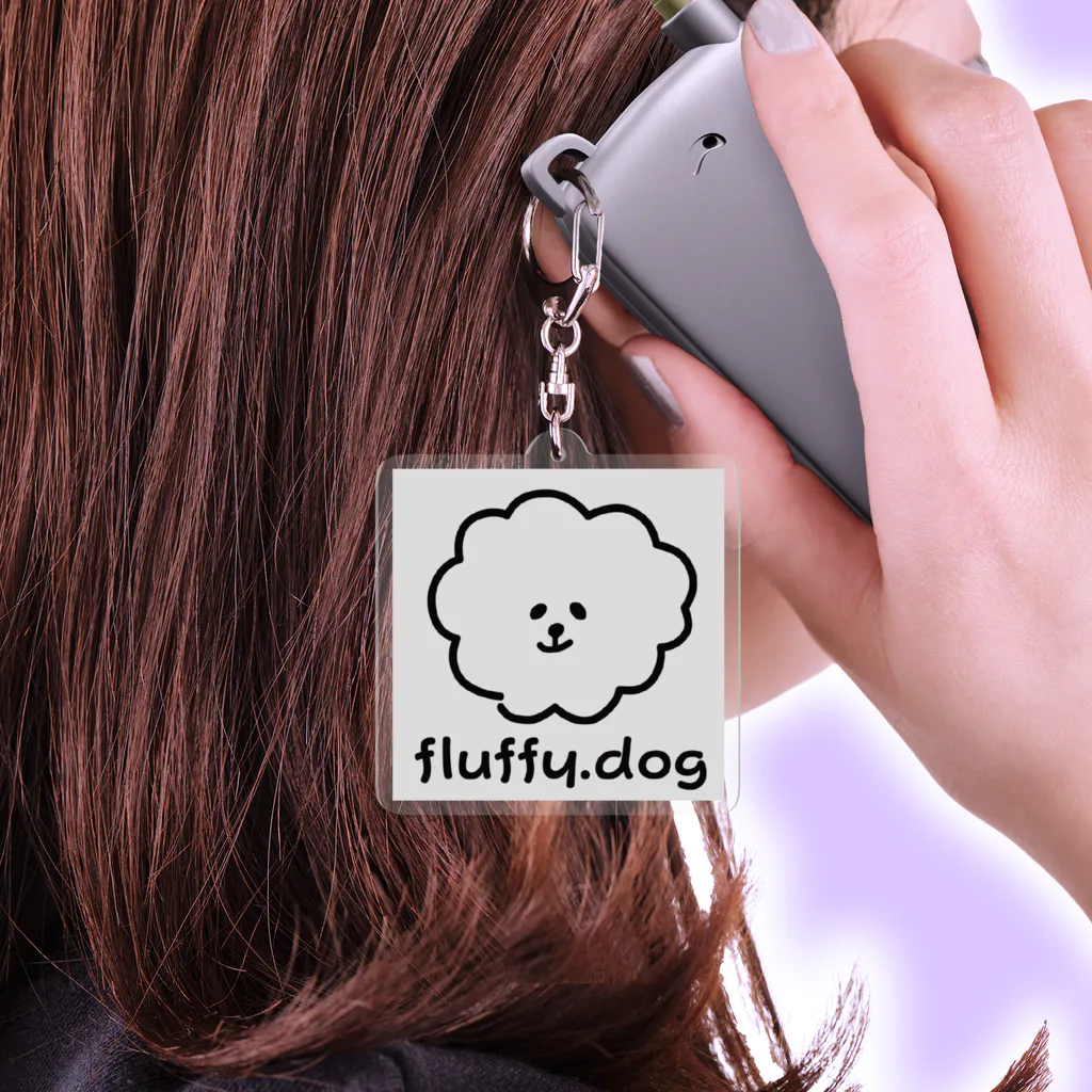 fluffy.dogのもふもふキーホルダー Acrylic Key Chain