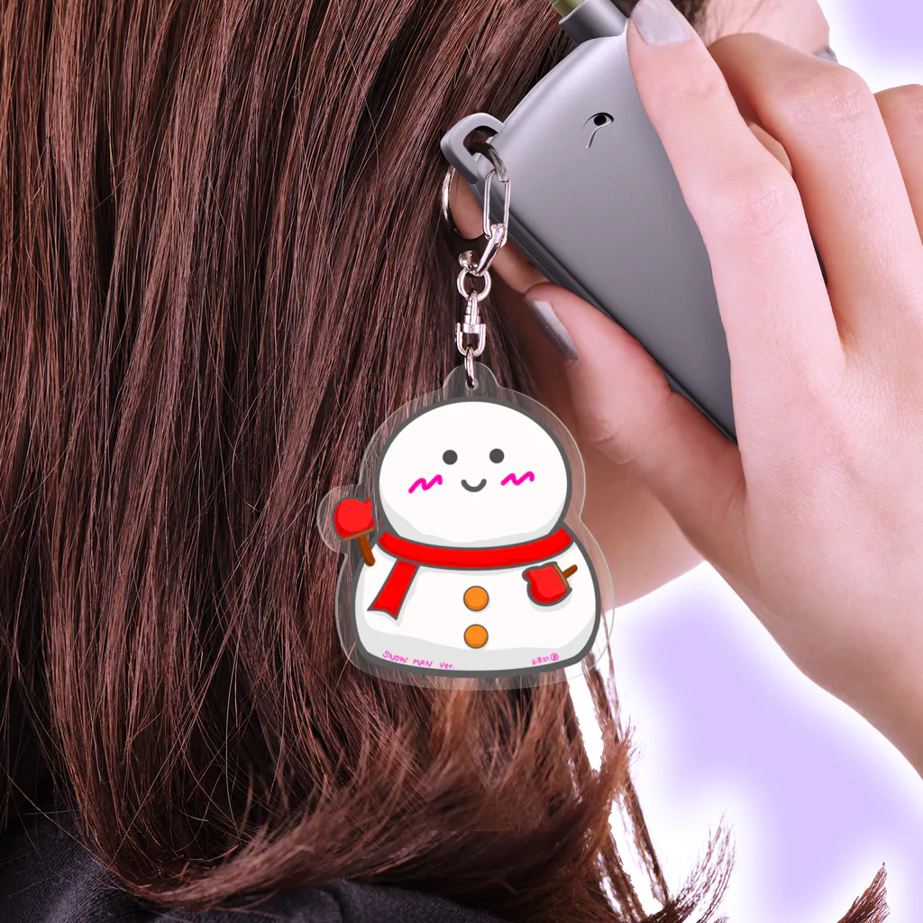 ゆきもっち♪ Acrylic Key Chain by クレイズデザイン