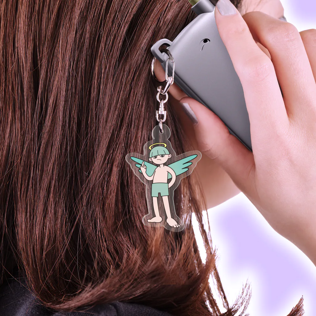 zaonの天使くん Acrylic Key Chain