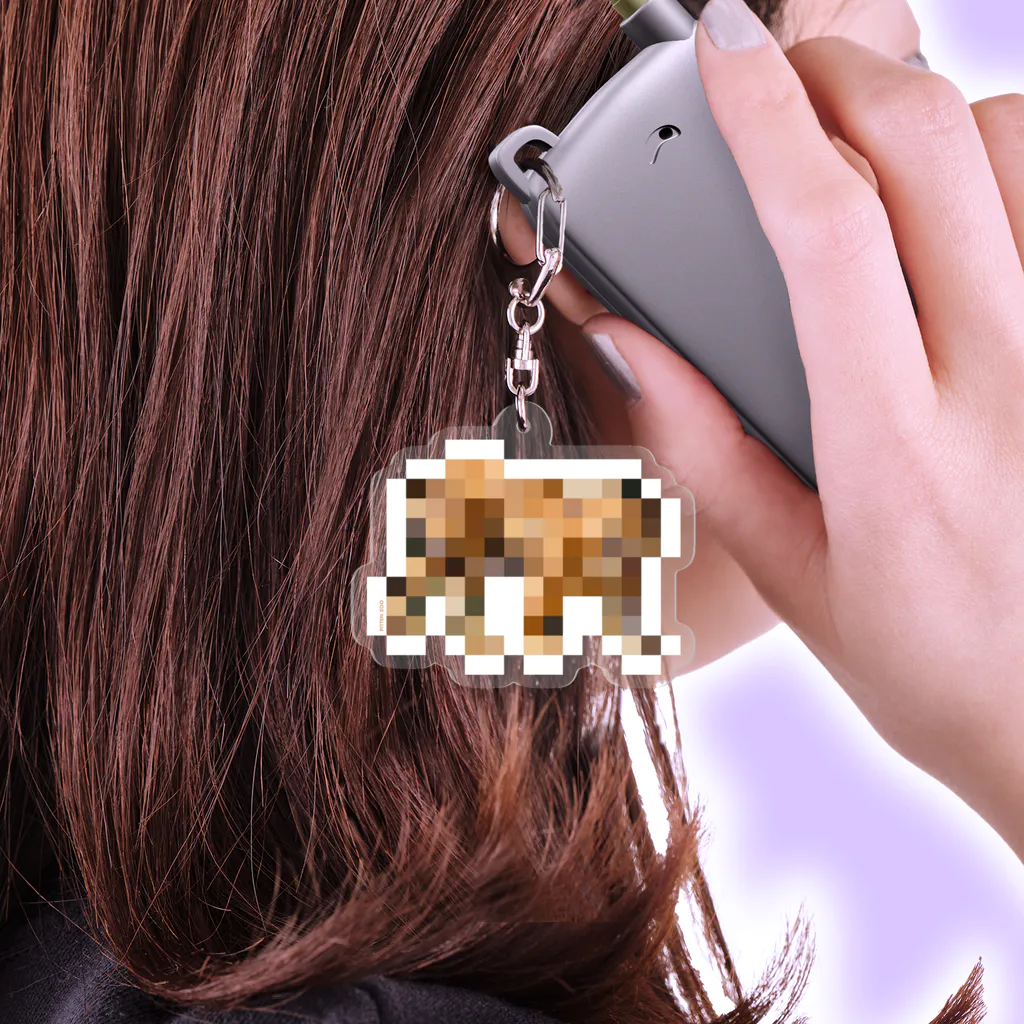 PITTEN PRODUCTSのPIXEL_ANIMAL_05(TIGER) Acrylic Key Chain