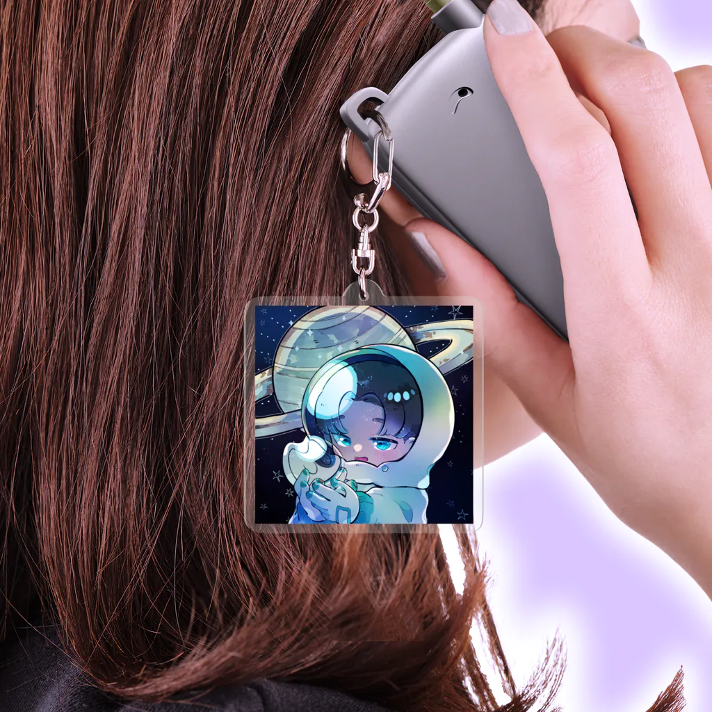 宇宙でも相棒と一緒！アクリルキーホルダー / てきとのグッズ展