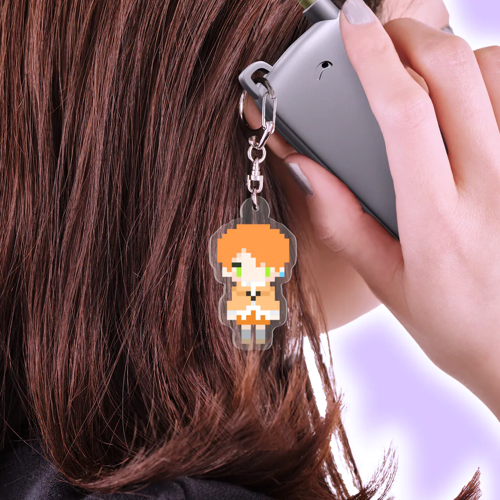 みつくのドット絵 遠窮 Acrylic Key Chain