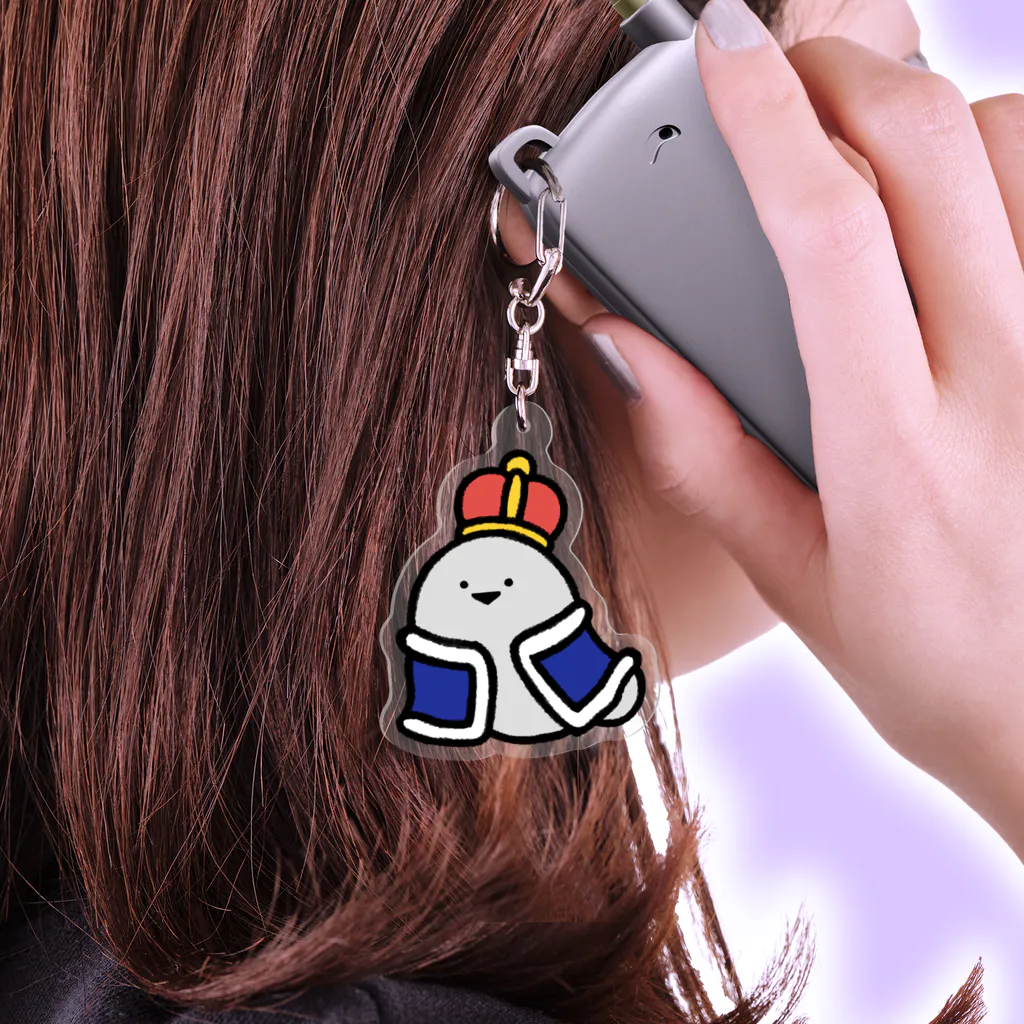 サカバンバスピスのいる生活の【復刻】王様になったサカバンバスピス Acrylic Key Chain