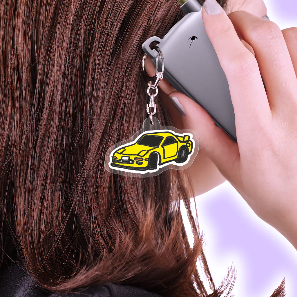 yosseaのスーパーカー Acrylic Key Chain