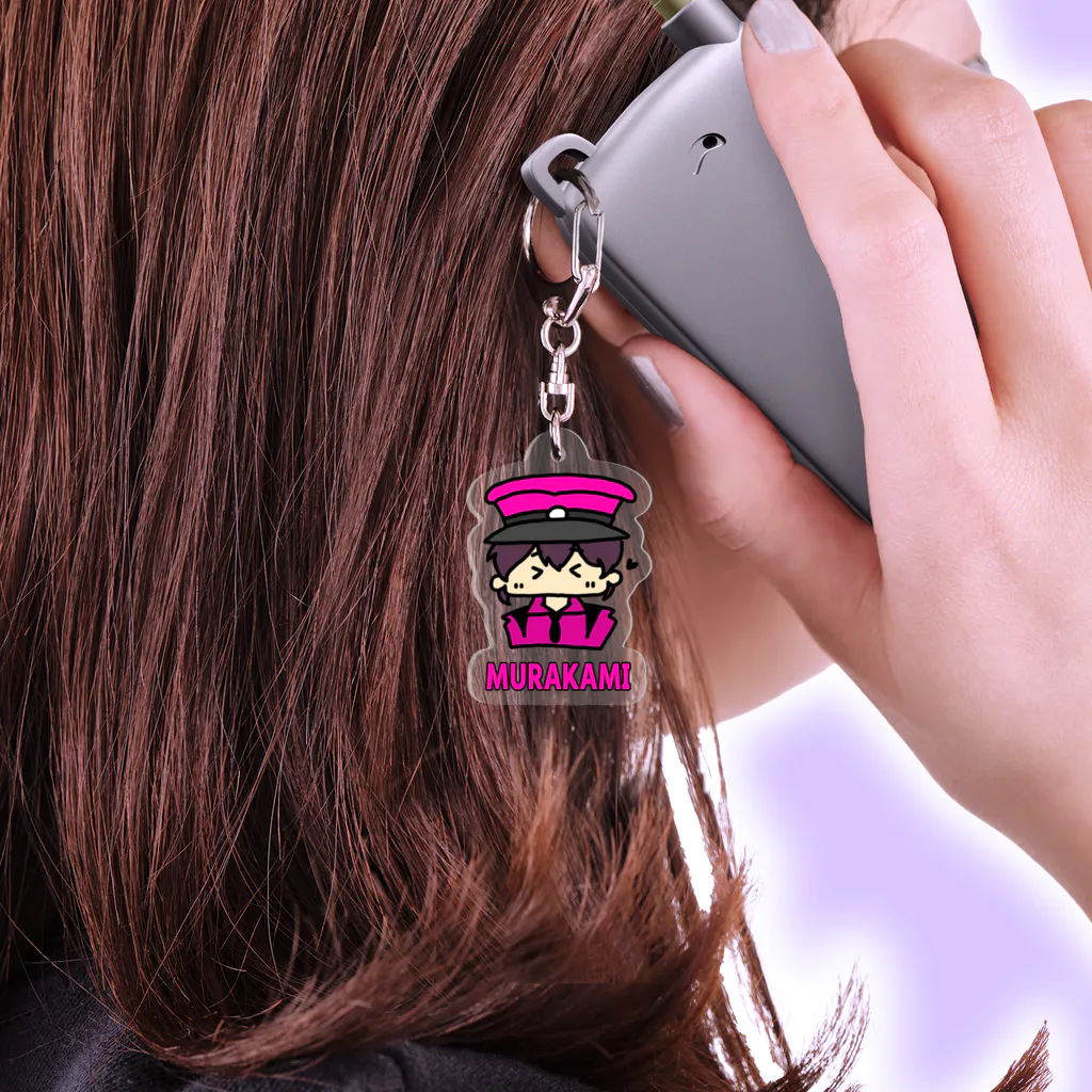 キーホルダー・アクリルキーホルダー shall 村上さんのアクリルキーホルダー Acrylic Key Chain by ゆすけ