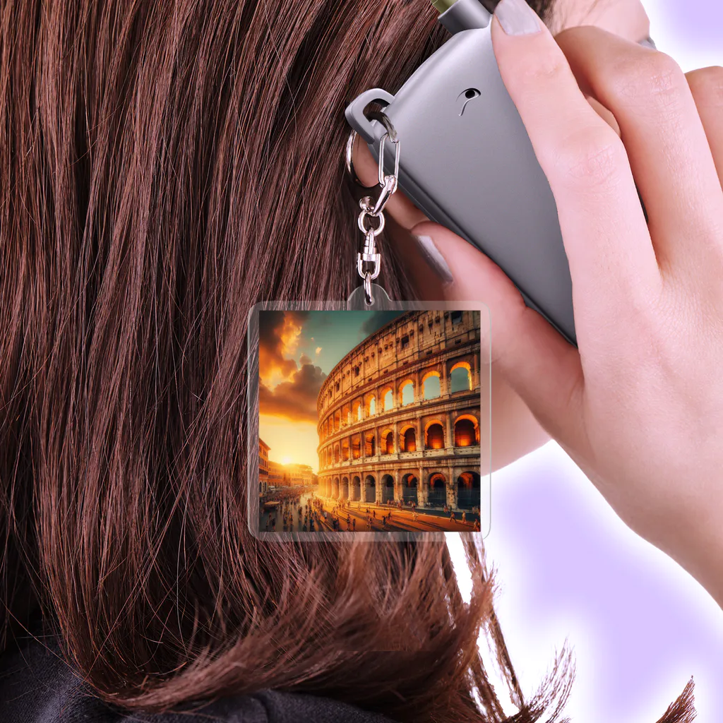 うりこみ屋のローマコロッセオ Acrylic Key Chain