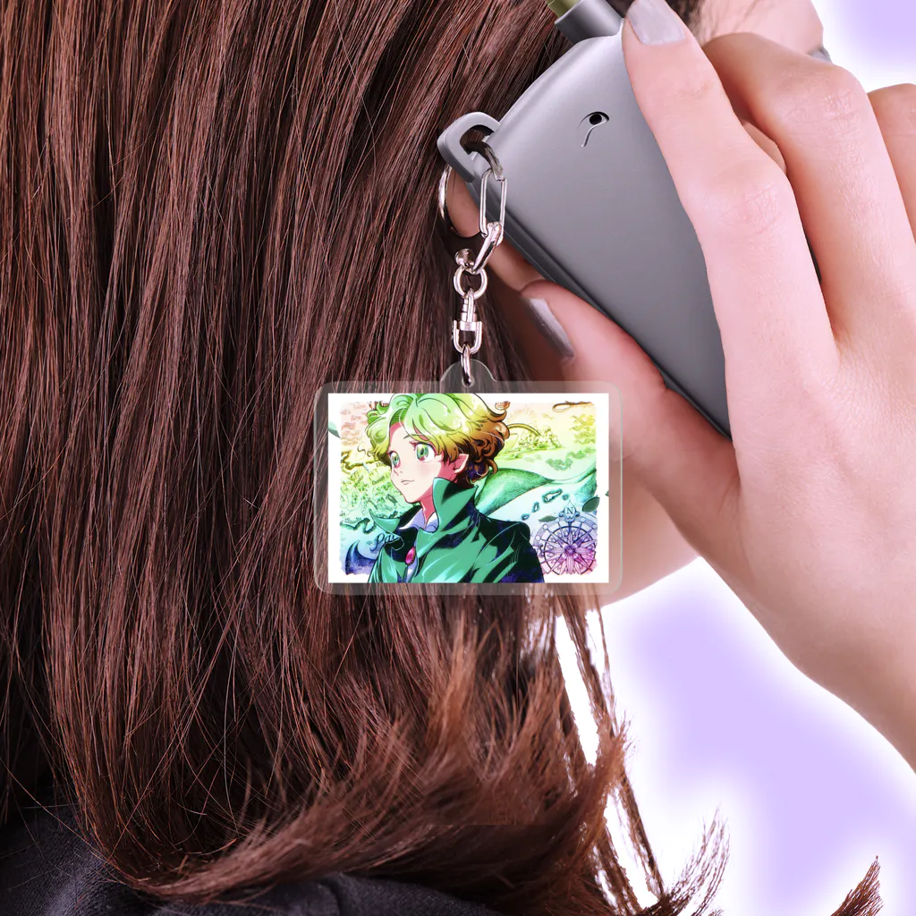 くまざきゆうのデザインストアの自由への冒険 Acrylic Key Chain