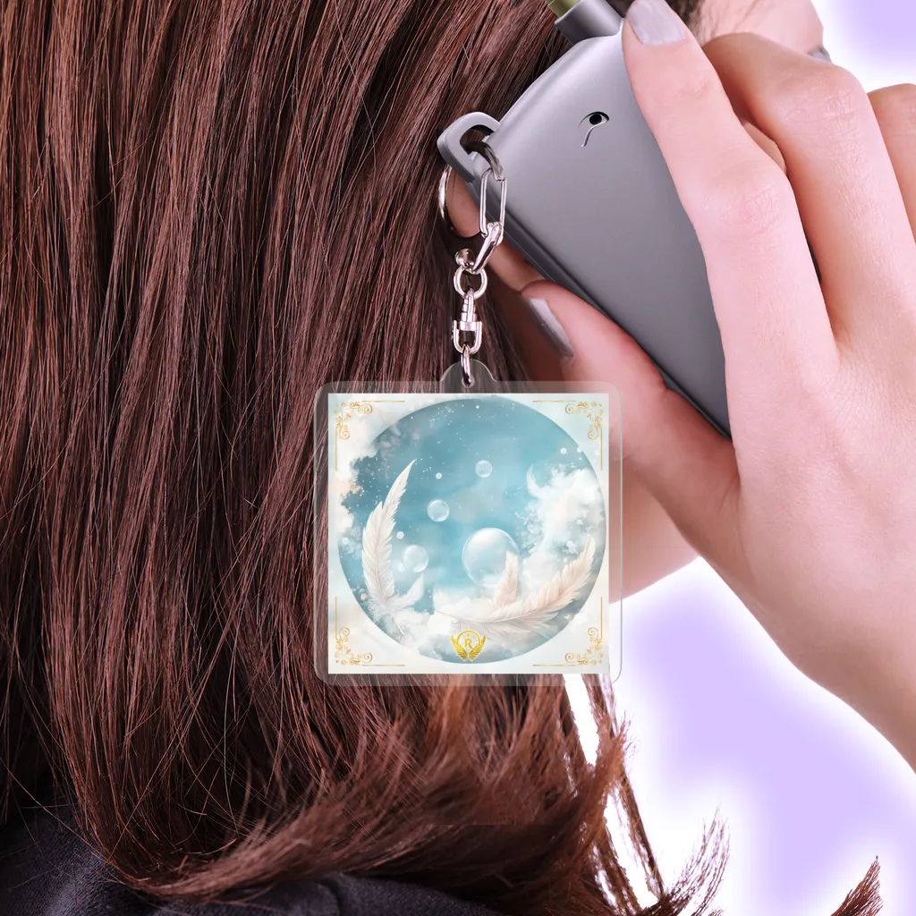らんが【スピリチュアルセラピー開運ショップ】の天使からの贈り物 Cタイプ Acrylic Key Chain