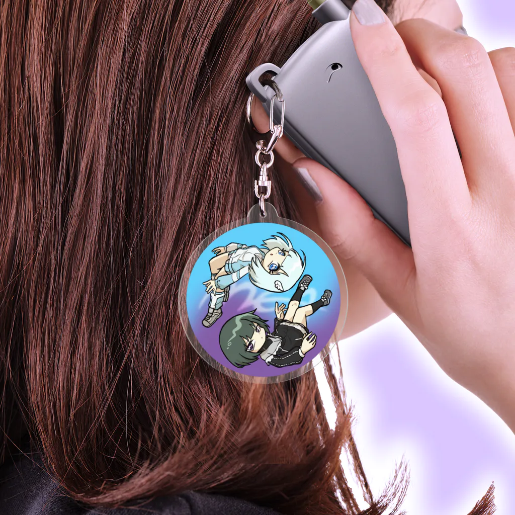 めあのめあ＆黒めあ(イラスト) Acrylic Key Chain