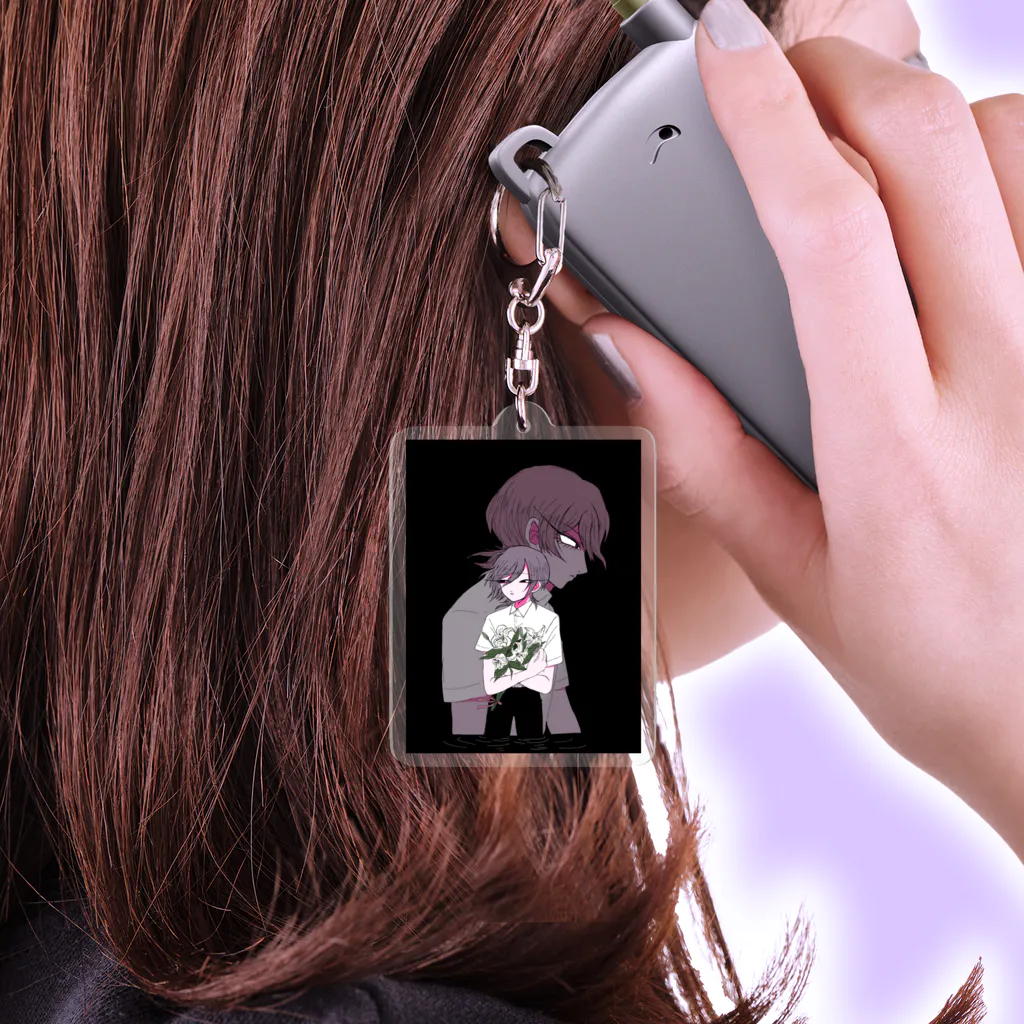 定食屋の浜波海 Acrylic Key Chain