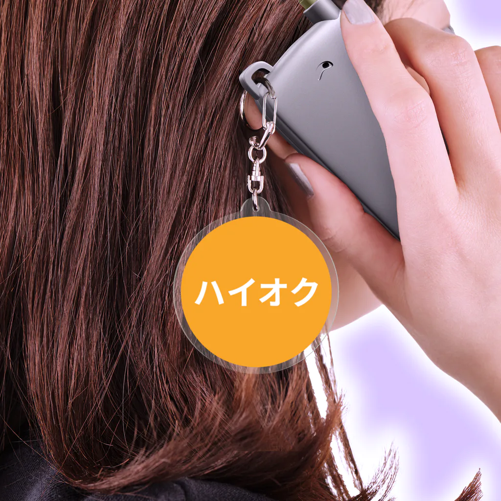 Tomo グク　アクリルキーホルダー　ストロータグ 誤給油対策「ハイオク」 / 働きたくない ( print_sample )の