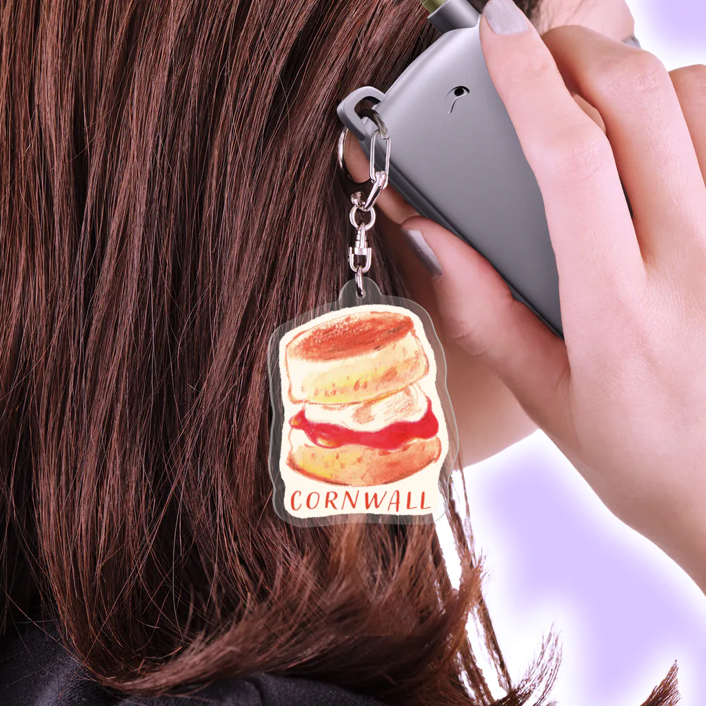 ogura kyoko illustrationのCornwall ジャムが先！ Acrylic Key Chain