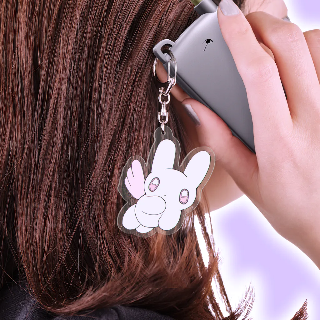 ガブリイズムの✩△うさぎてんしアクキー（どうぶつシリーズ） Acrylic Key Chain