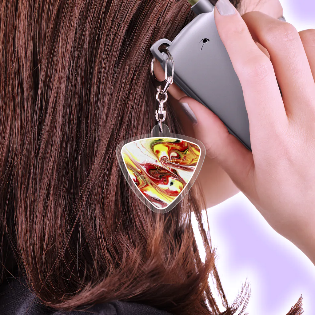 ピック型アクリルキーホルダー5 Acrylic Key Chain by JADE ARTS