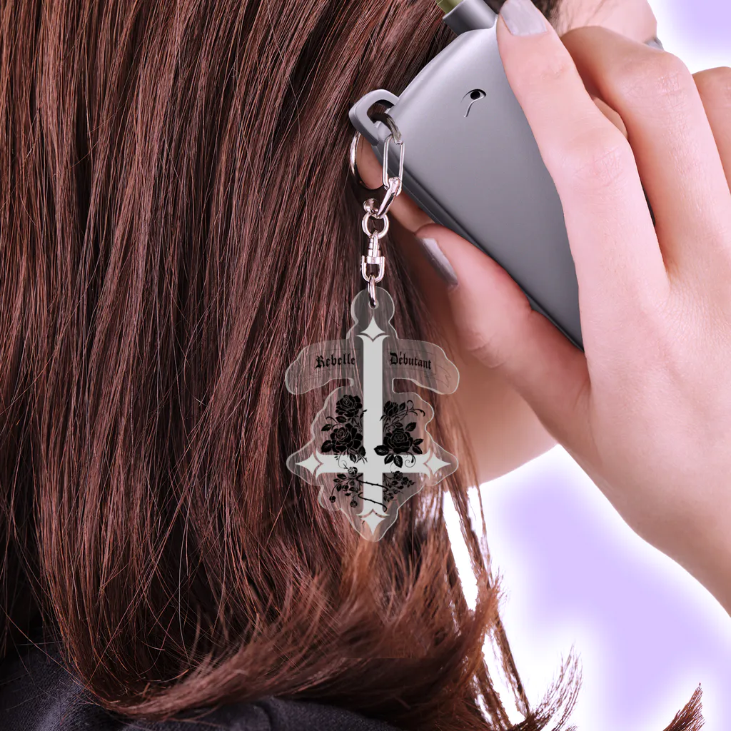 Rebelle DébutantのCroix inversée（淡色ver）アクセサリー Acrylic Key Chain