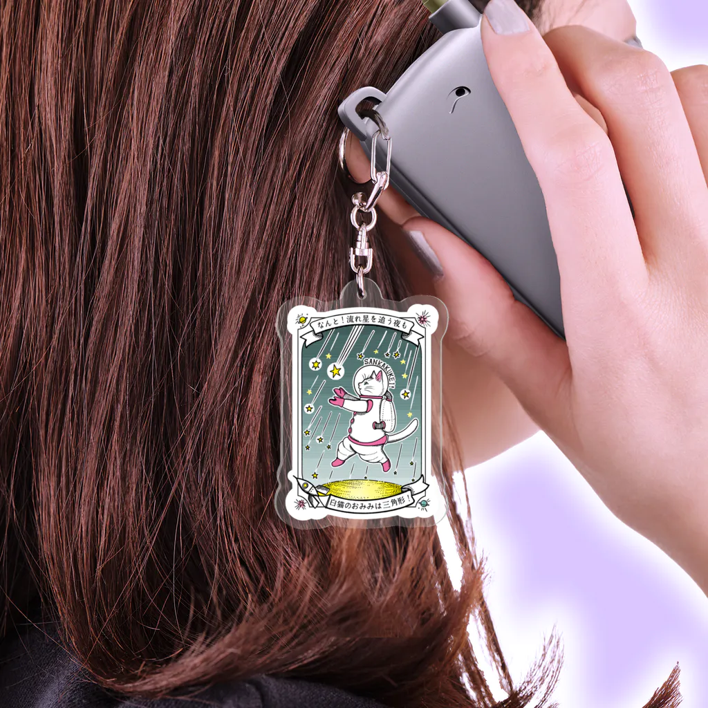 金星灯百貨店のなんと三角　流星群 Acrylic Key Chain