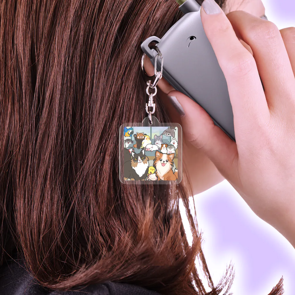 Maeken Gamesのあにまるーむキーホルダー Acrylic Key Chain