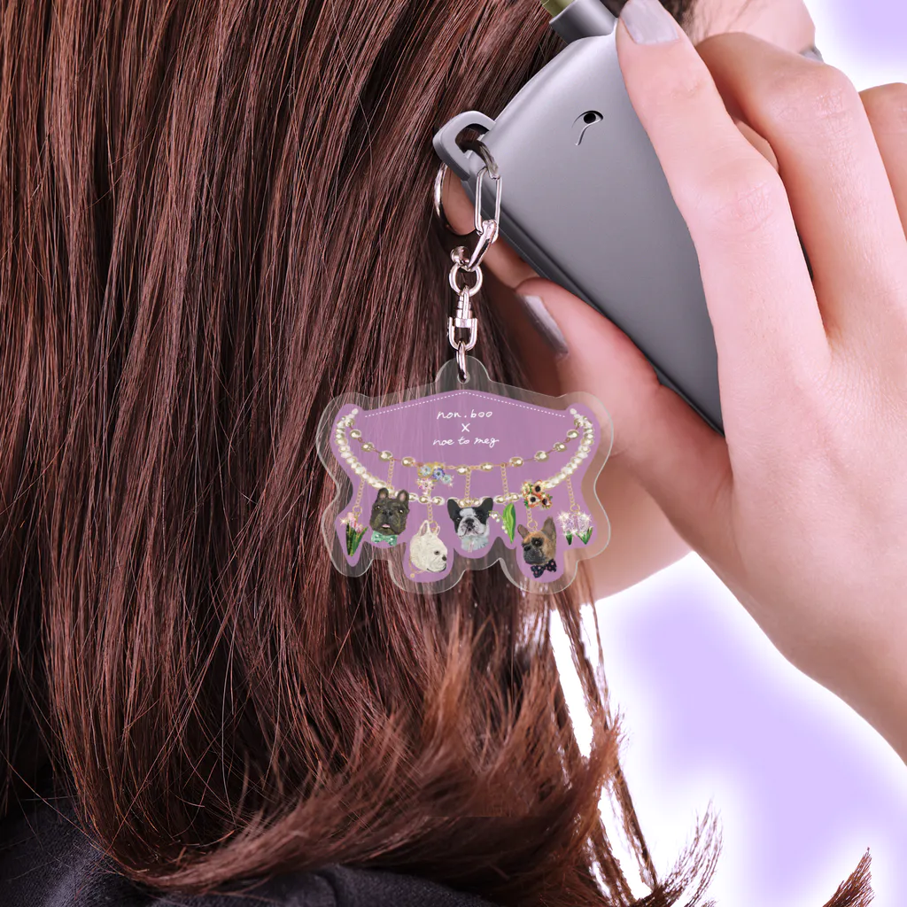 noe_to_meg (ノエとめぐ)の2022春フレブル服non.booコラボ【フレブル×花チャーム】 Acrylic Key Chain