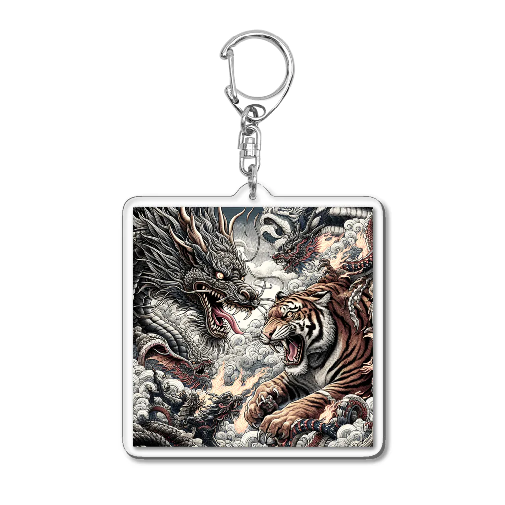 Moichi Designs Shop-2023の龍虎水滸伝 Acrylic Key Chain