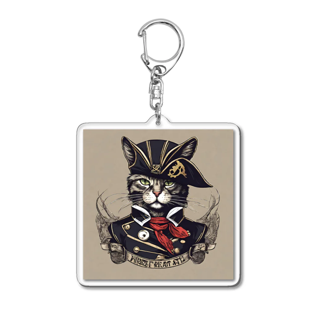 Jj-O_O-Jjの猫海賊団シリーズ★Duke船長 Acrylic Key Chain