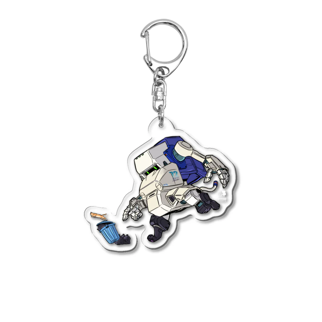 -moino-の清掃車なっちん Acrylic Key Chain
