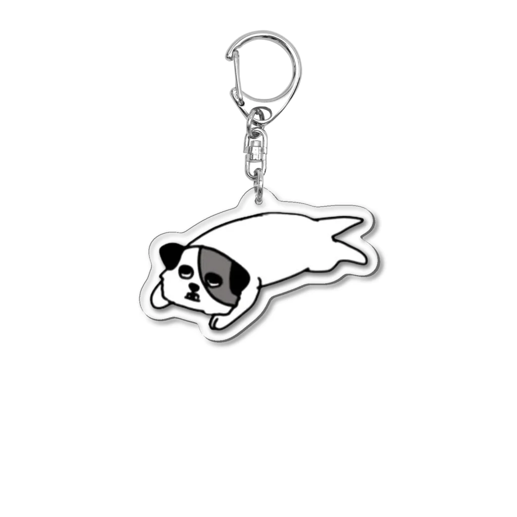 CafePocoのしゃくれ犬ポコ Acrylic Key Chain