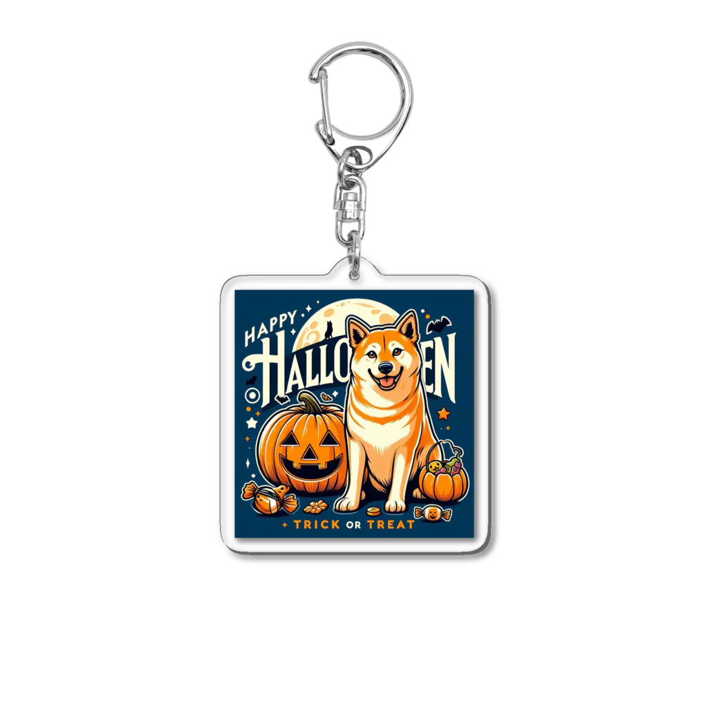 Naoki21のDOG x HALLOWEEN 03🟦(濃色用) Acrylic Key Chain