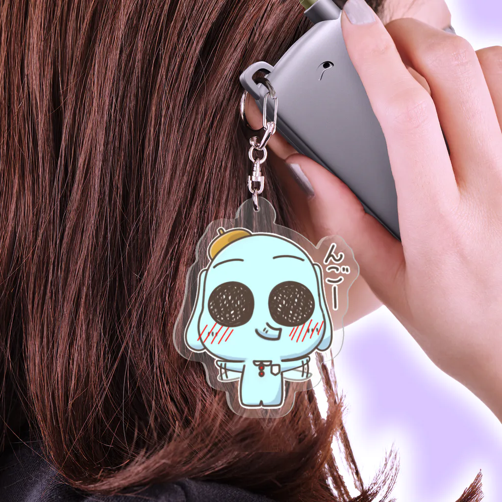 んごんごアニメのぞうの「んごー⤴」アクキー Acrylic Key Chain