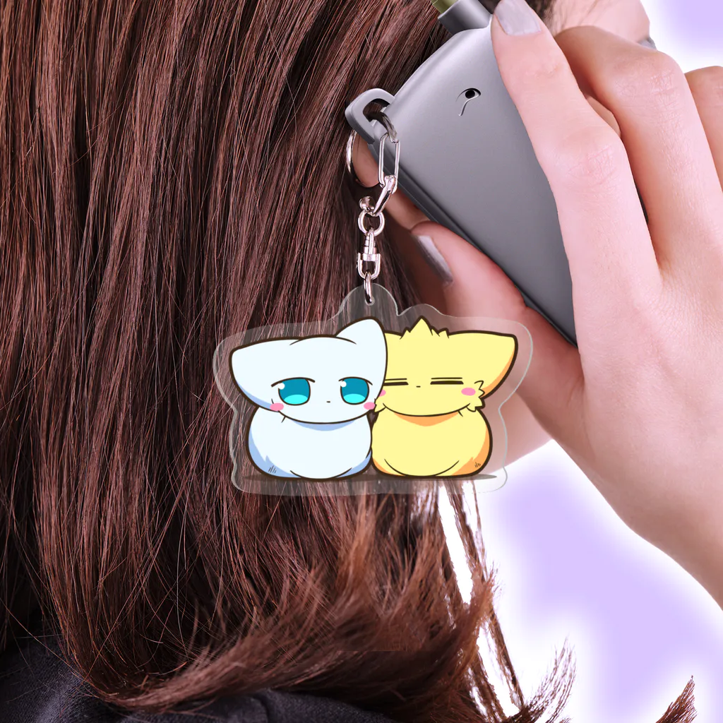 カッキー創作チャンネルの香箱座り【ニャン＆きいニャン】 Acrylic Key Chain