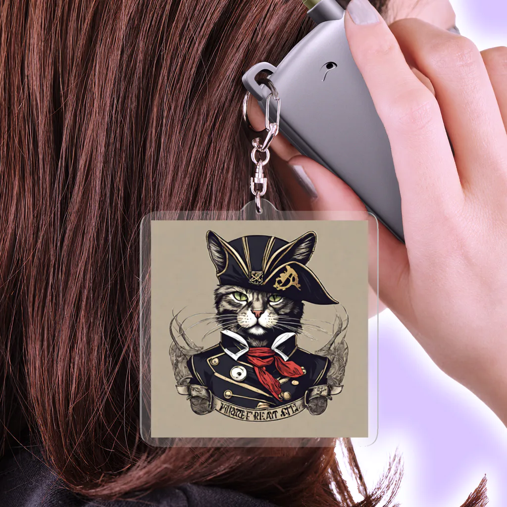 Jj-O_O-Jjの猫海賊団シリーズ★Duke船長 Acrylic Key Chain