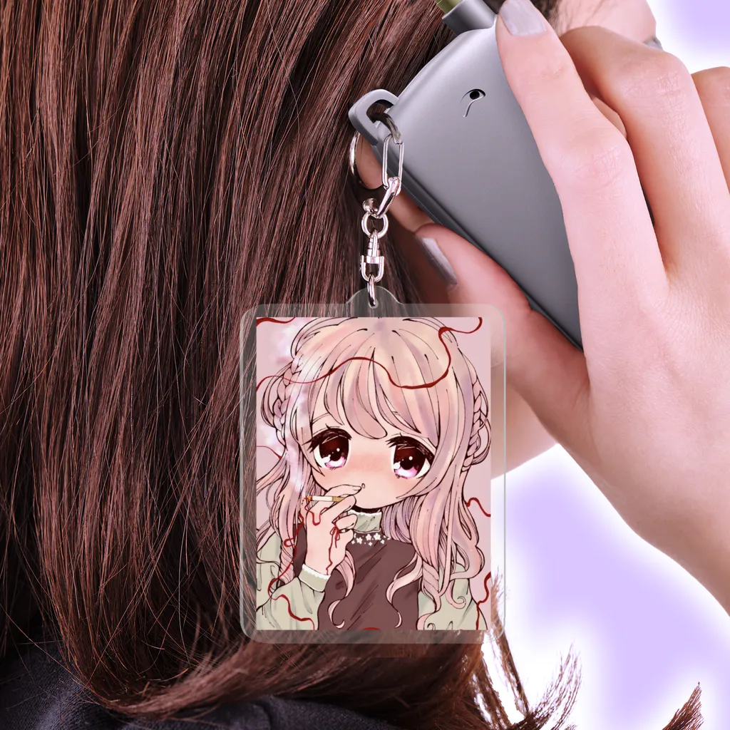 鈴蘭スミレのたばこちゃん Acrylic Key Chain