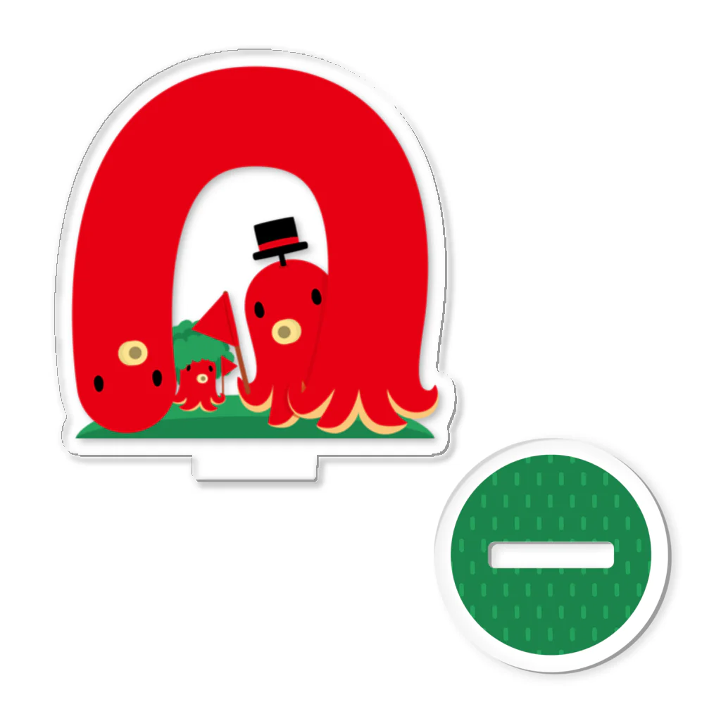 イラスト MONYAAT のたこさんwinなーいらっしゃーい 雑貨 Acrylic Stand