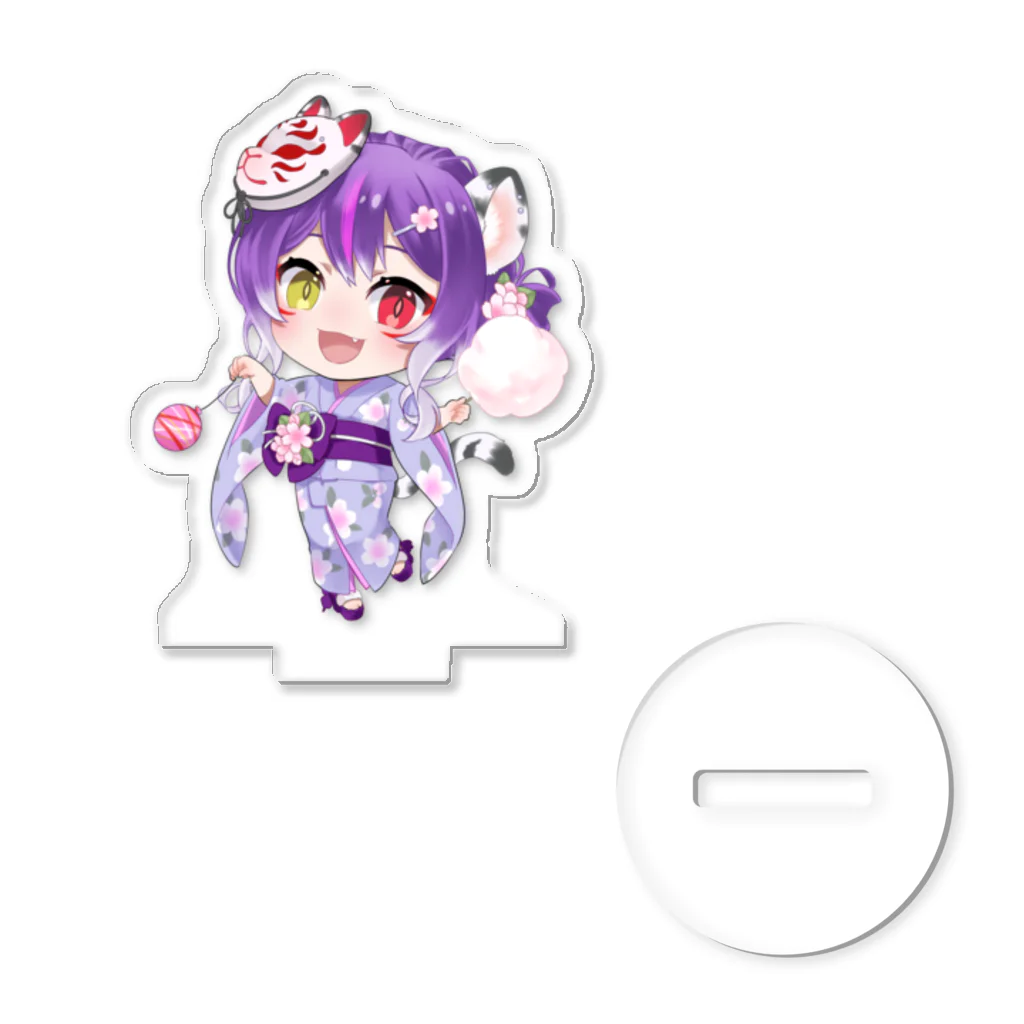 アクリルスタンド 浴衣風キャラクター名前不明 8月ミニキャラ【浴衣】 / 律桜虎-Rioto- ( IRIAM_Rioto )の