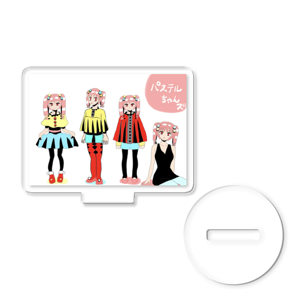 mikyacraft MIKA💓🌟赤い心臓のパステルちゃんズ Acrylic Stand