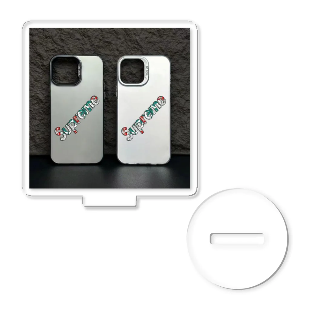 stutop31の人気 Supreme iPhone16 Pro Maxケース银光 シュプリーム iPhone16プロカバー かわいい Acrylic Stand