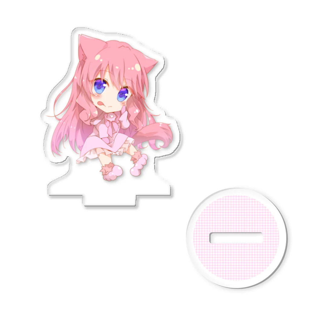 ももねこ（SUZURI店）の『さくら猫』アクリルスタンド Acrylic Stand