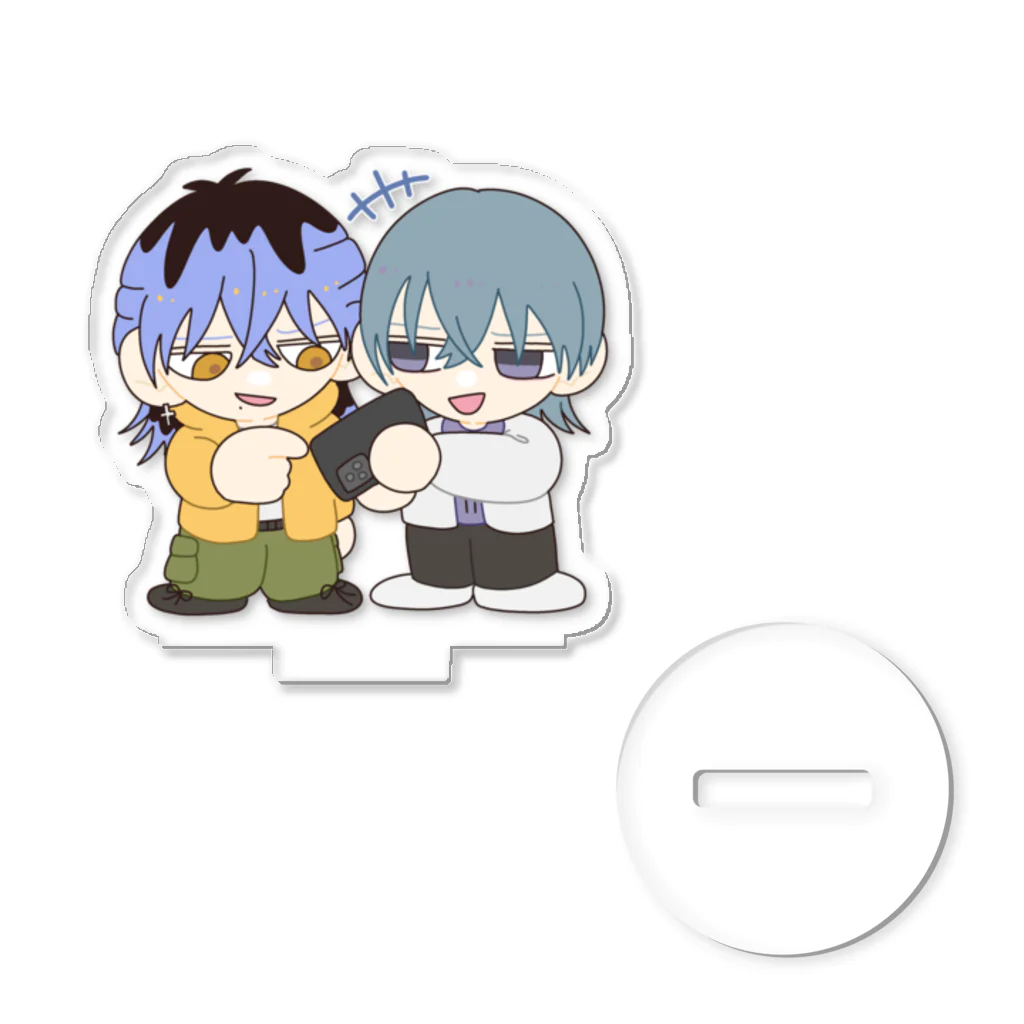 吾妻のアニメの杢蜂蓮・明永若《「これ見た？」「見た見た笑」》 Acrylic Stand