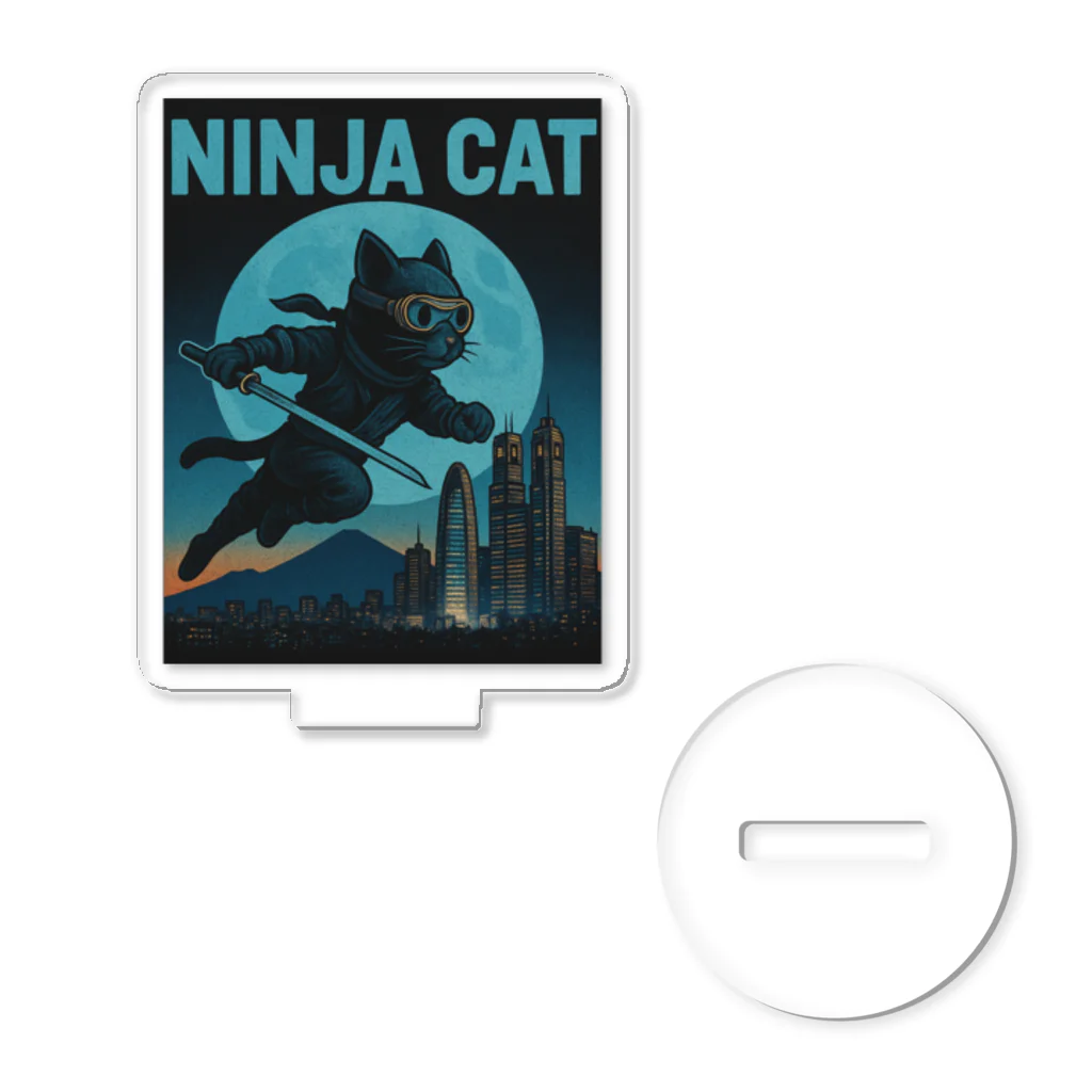 Atena-DesighnのNINJA CAT（1）忍者猫 Acrylic Stand