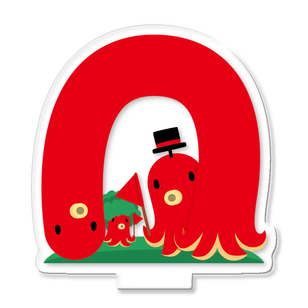 イラスト MONYAAT のたこさんwinなーいらっしゃーい 雑貨 Acrylic Stand