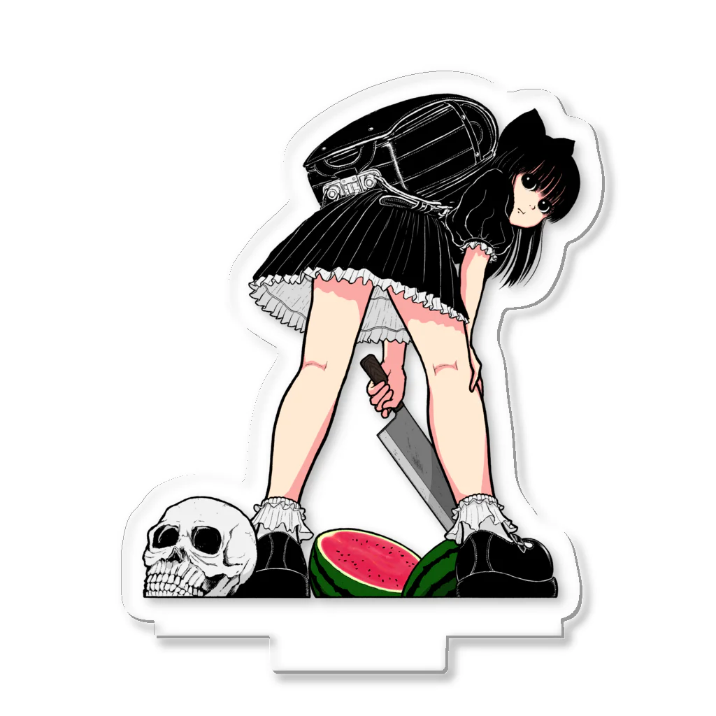 森とんかつの店の物部スイカ割り Acrylic Stand
