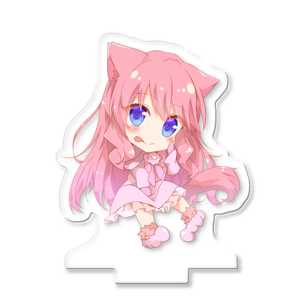 ももねこ（SUZURI店）の『さくら猫』アクリルスタンド Acrylic Stand