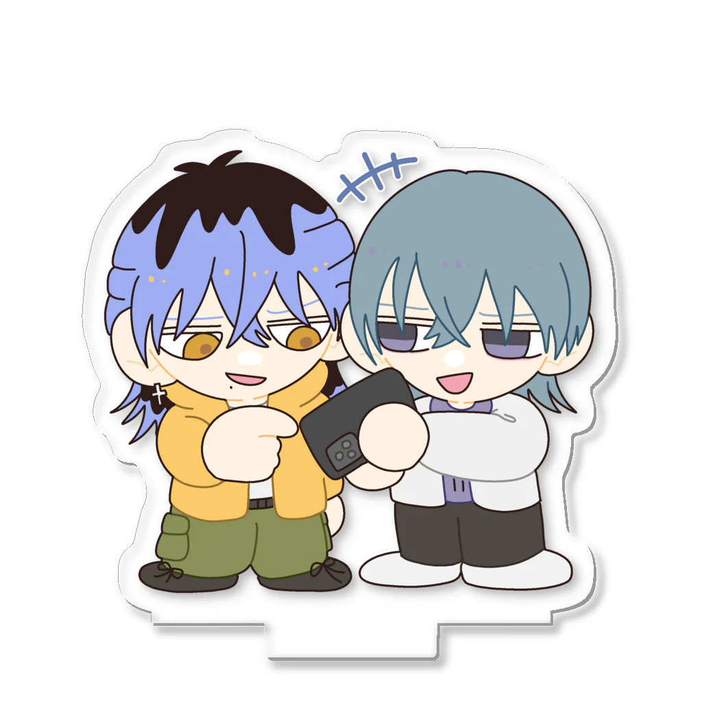 吾妻のアニメの杢蜂蓮・明永若《「これ見た？」「見た見た笑」》 Acrylic Stand