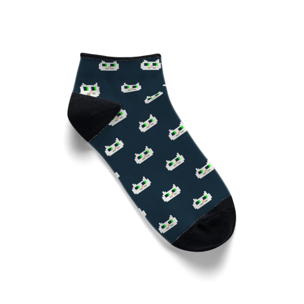HattoriGraphics-Storeの猫パターンくつした Ankle Socks