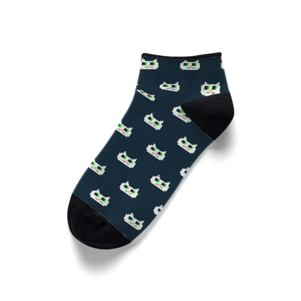 HattoriGraphics-Storeの猫パターンくつした Ankle Socks