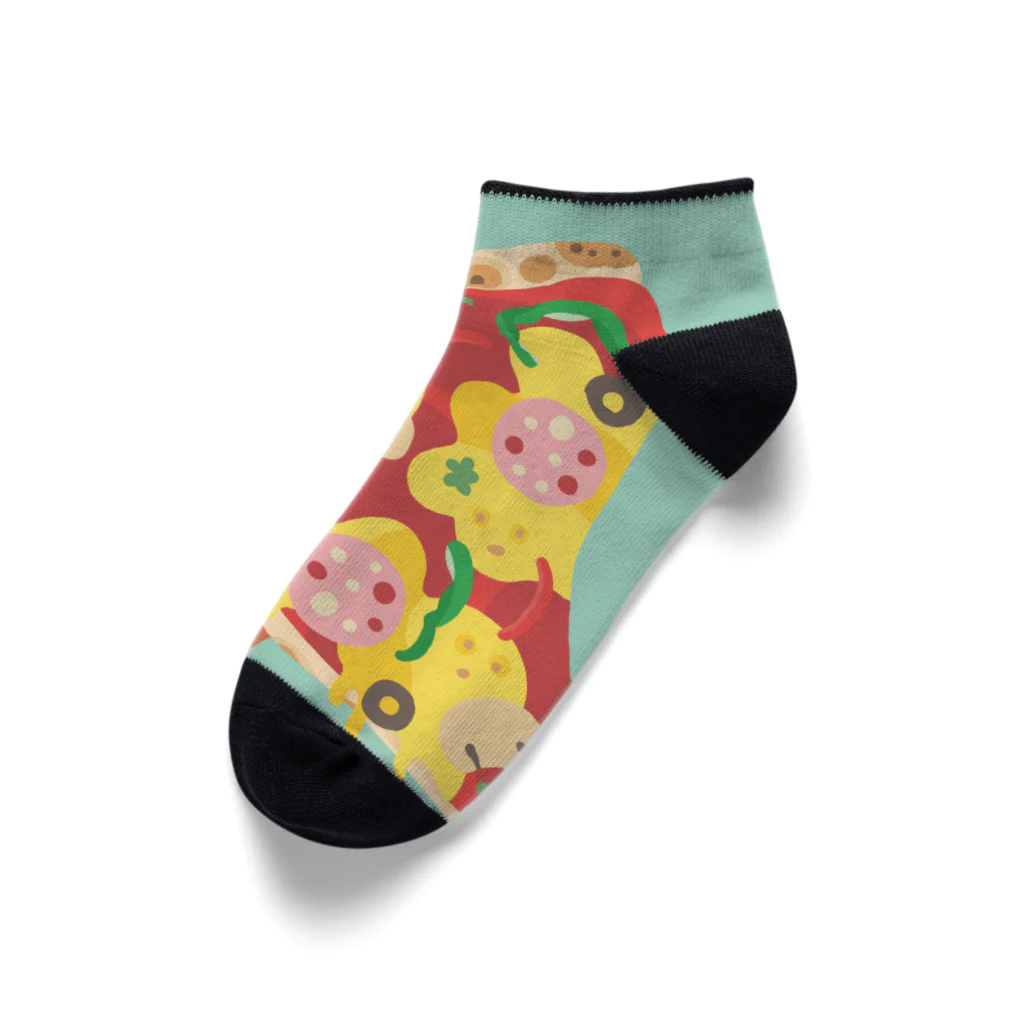 はしごやのシミュラクラピザ Ankle Socks