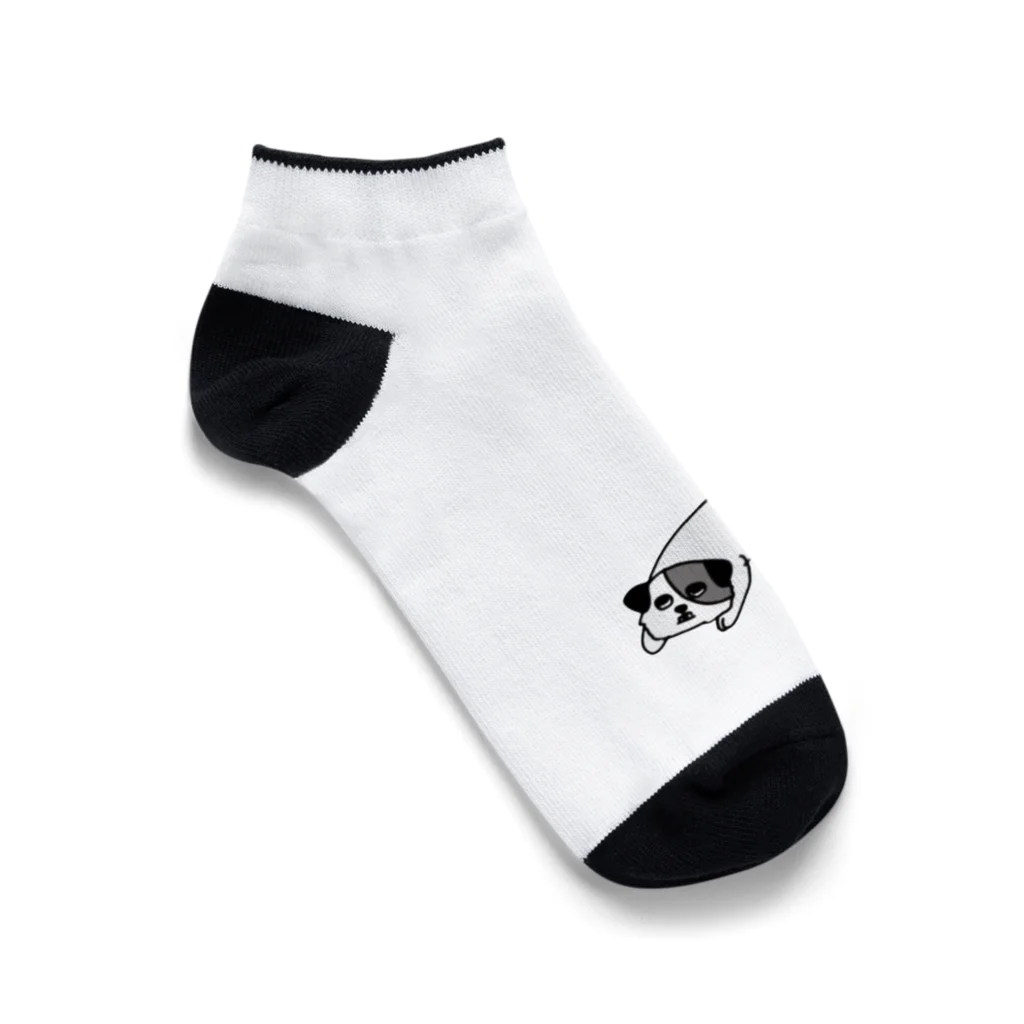 CafePocoのしゃくれ犬ポコ Ankle Socks